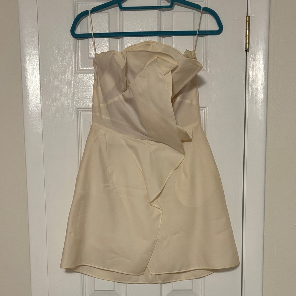 Valentino Cream Strapless Gown
